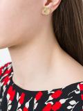 logo embossed earrings
