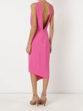 asymmetric hem midi dress