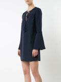 lace up neck dress