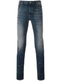distressed skinny fit jeans