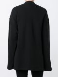 tied detailing flared sweatshirt