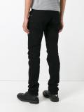 panelled slim-fit jeans