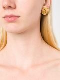 CC Byzantine button clip-on earrings