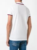 striped trim polo shirt