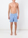 gingham check swim shorts