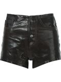 leather shorts