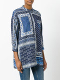 Patchwork print shirt