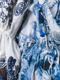 abstract print shift dress