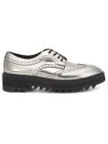chunky sole metallic brogues