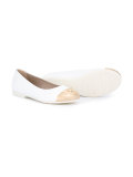 contrast toe ballerinas 