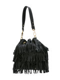 fringed shoulder bag 