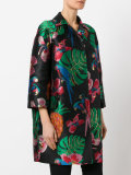 cropped sleeve coat