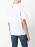 ruffle sleeve T-shirt