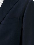 buttoned two piece suit