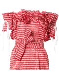 'Gingham' fuffled top