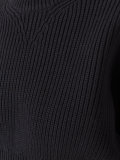frill-hem knitted top
