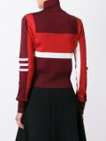high neck cropped pullover
