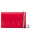 Leather Logo Cross Body Bag