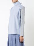 'Thin Stripe Longsleeved Open Back' shirt
