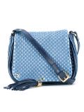 jacquard effect shoulder bag