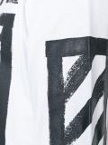 logo条纹袖套头衫