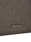logo print messenger bag