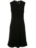 raw-edge trim dress 