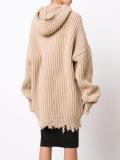 ribbed oversized hoodie