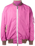 two-toned zip jacket