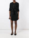 three-quarters sleeve cropped blouse