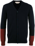 gradient sleeve cardigan