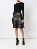 ribbed eyelet detail jumper