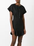 ruffled hem dress