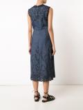 embroidered denim dress