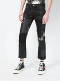pinstripe cropped trousers