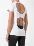 cut-out back T-shirt
