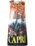 Capri印花镶嵌连衣裙
