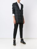 checked blazer