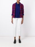checked wool blazer 