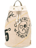 printed drawstring backpack
