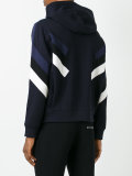 stripe front hoodie