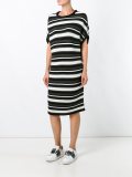 striped knitted T-shirt dress