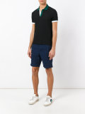 contrast collar and cuffs polo shirt