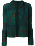 patterned open cardigan