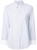 striped chest pocket shirt