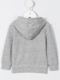 logo zip hoodie