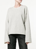 raw edge sweatshirt 