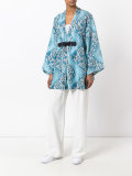 bird print kimono jacket