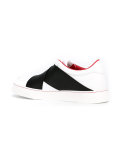 cross panel sneakers