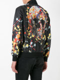 paint splatter print bomber jacket